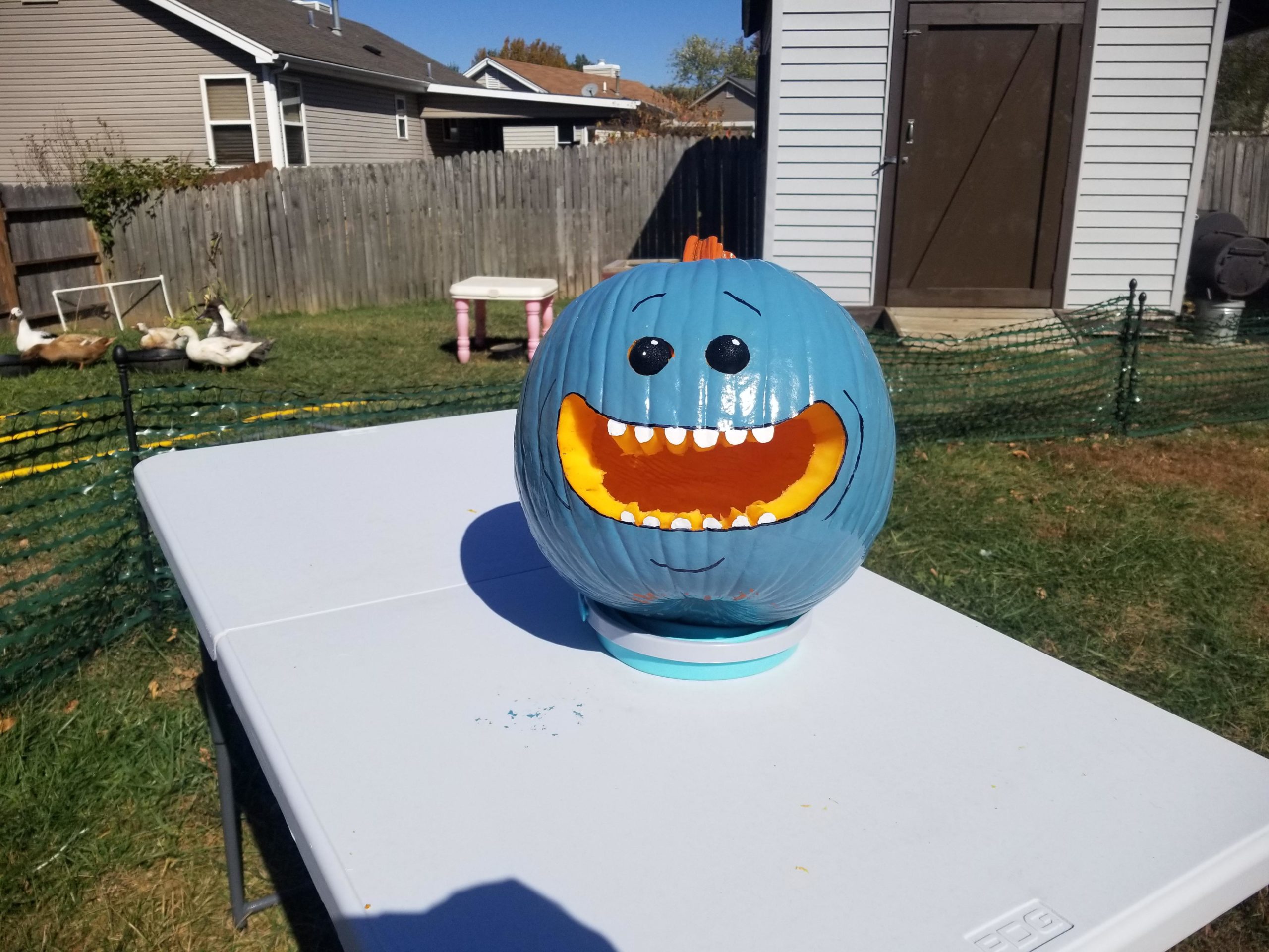 Meeseeks pumpkin